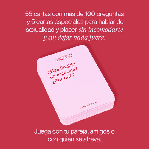 Hablemos De Sexo Con Quien Sea Y Sin Tabúes | Juego de Cartas